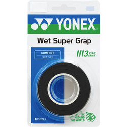 Yonex Super Grap Overgrips x 3 Black