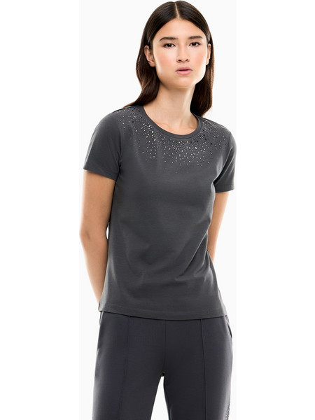 EA7 ARMANI T-SHIRT ΜΠΛΟΥΖΑ ΓΥΝΑΙΚΕΙΑ - ΑΝΘΡΑΚΙ - 7W001423AF14880