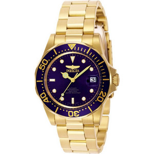 Invicta Pro Diver Ανδρικό Ρολόι Αυτόματο με Χρυσό Μεταλλικό Μπρασελέ 8930