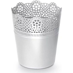 Iliadis Lace Κασπώ Πλαστικό Λευκό Φ18x21cm
