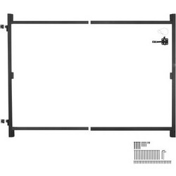 VEVOR Gate Building Kit, Ταιριάζει 36 έως 60 σε μεγάλα ανοίγματα, Έως από 6 έως 7 πόδια Ψηλό φράχτη, Ρυθμιζόμενο κιτ οικοδόμησης πύλης, Κιτ πλήρους πλαισίου Anti Sag με κλειδαριά και βίδες, για ξύλινο