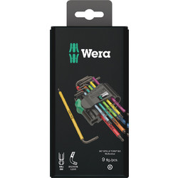 WERA 967/9 TX BO SB L-key set, Blacklaser
