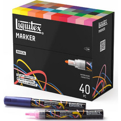 Liquitex Κασετίνα με 40 Ακρυλικούς Μαρκαδόρους 2mm Radical