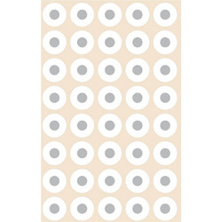 ΑΥΤΟΚΟΛΛΗΤΑ BSB ΡΟΔΕΛΛΕΣ ΛΕΥΚΕΣ (5 φύλλα) (200pcs Φ13mm)