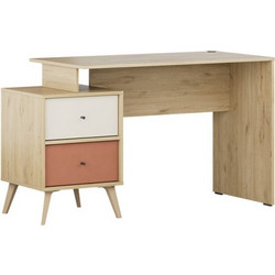 Γραφείο εργασίας Terra Megapap florida oak 129x55x75εκ. GP009-0286,1-GP009-0286,1-Καφέ GP009-0286,1