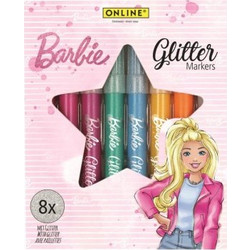 ΜΑΡΚΑΔΟΡΟΙ BARBIE ΣΕΤ 8 ΑΣΟΡΤΙ GLITTER ΧΡΩΜΑΤΑ ONLINE