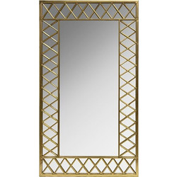 ΚΑΘΡΕΦΤΗΣ ΜΕΤΑΛΛΙΚΟΣ ΧΡΥΣΟΣ 50x2.8x90cm ESTHETI EUROLAMP Gold Iron Σίδερο