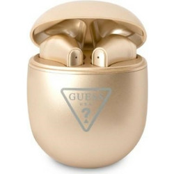 Guess Triangle Logo Ακουστικά Bluetooth In Ear Gold