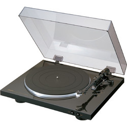 Denon DP-300 DP300BL Πικάπ με Προενίσχυση Black + Denon MM