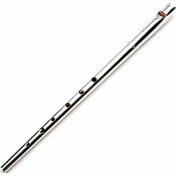 Clarke Tinwhistle Ιρλανδική Μεταλλική Φλογέρα Original C Μπαρόκ Ασημί