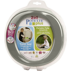 Potette Plus 2 in 1 Travel Potty & Trainer Seat Γκρι