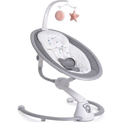 Cangaroo Cloud Relax Μωρού Κούνια με Μουσική έως 9kg Γκρι Ροζ