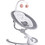 Cangaroo Cloud Relax Μωρού Κούνια με Μουσική έως 9kg Γκρι Ροζ