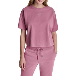DKNY γυναικείο T-shirt με ανάγλυφο λογότυπο - DP6T1662 Ροζ