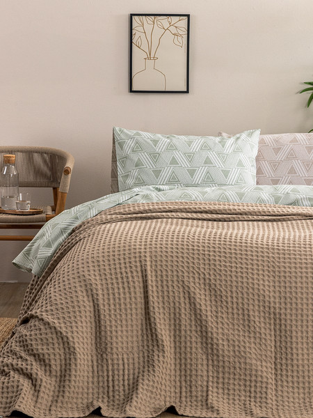 Palamaiki Κουβέρτα Πικέ 170x240 MARCIE BEIGE Μπεζ