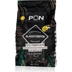 LECHUZA BLACKSTONEPON Υπόστρωμα Φύτευσης 6lt με Λίπασμα σε Μαύρο Χρώμα για Φυτά Εσωτερικού Χώρου για Γλάστρες Lechuza