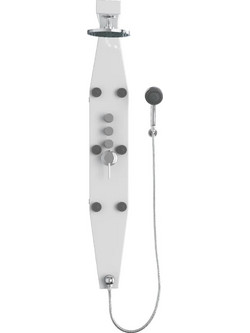 Sanitec A801 - Στήλη Υδρομασάζ 3 Εξόδων 00.White A-801-00