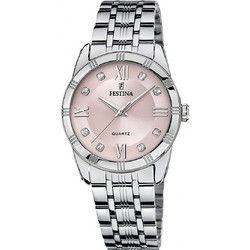 Festina Γυναικείο Ρολόι με Ασημί Μεταλλικό Μπρασελέ F16940/C