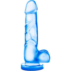 Blush B Yours Sweet n' Hard 4 Ρεαλιστικό Dildo με Βεντούζα & Όρχεις 20cm Μπλε