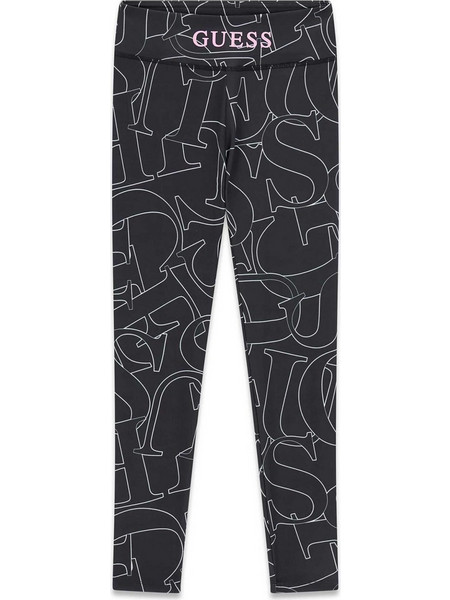 Guess παιδικό κολάν με all-over print - J6YB10K3931 Μαύρο