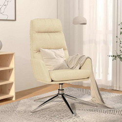 vidaXL Πολυθρόνα Relax Περιστρεφόμενη Εκρού 341132