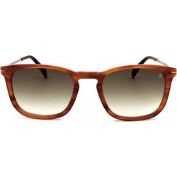 David Beckham DB1034/S HQZ Ανδρικά Γυαλιά Ηλίου Στρογγυλά Κοκάλινα Καφέ με Πράσινο Degradee Φακό