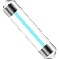 VenCore 3216-10126 - C5W Festoon 39mm - Λάμπα LED Σωληνωτή για Βάση C5W 39mm Festoon 1 Filament LED 0.40W 120 Lumen 12 Volt Γαλάζιο Ice Blue