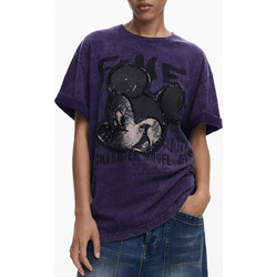Desigual Womens Short-sleeve T-shirt Purple 25WWTK60_VI2010
