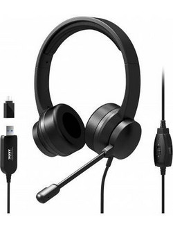 Port Designs 901605 On Ear Ακουστικά Υπολογιστή με Μικρόφωνο & USB-C