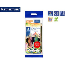 ΣΕΤ STAEDTLER ΚΡΑΙΓΙΟΝ 12 ΧΡΩΜΑΤΑ+ΓΟΜΑ+ΜΟΛΥΒΙ