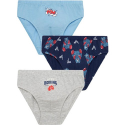 Minerva Boxing Παιδικά Σλιπ Αγόρι 3Pack 96-42732 - ΠΟΛΥΧΡΩΜΟ