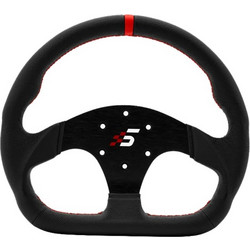 SIMAGIC P-325D Τιμονιέρα 325 mm D-τύπου, Alcantara/Δέρμα (P-325D Leather)