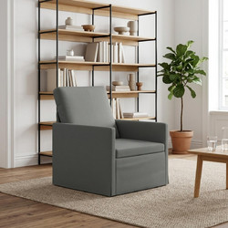 vidaXL Πολυθρόνα Ύφασμα Σκούρο Γκρι 70x81x82cm 42041008