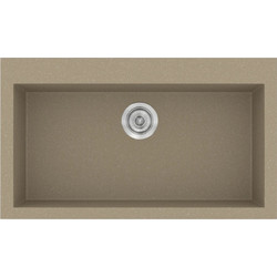 Sanitec Classic 333 Υποκαθήμενος Νεροχύτης Γρανίτη Ματ Granite Taupe 79x50cm
