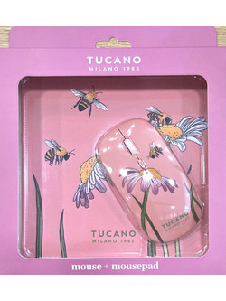 TUCANO ΣΕΤ MOUSE MOUSEPAD BSCZMPWM-BEES-PK