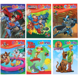 Βιβλίο ζωγραφικής Colorio Looney Tunes & Super Ηρωες