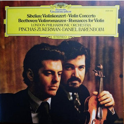 PINCHAS ZUKERMAN / SIBELIUS VIOLIN CONCERTO BEETHOVEN ROMANCES FOR VIOLIN - LP