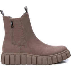 Refresh Γυναικεία Μποτάκια Chelsea Πλατφόρμα Suede Nude 170249