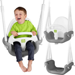 Ricokids Κούνια Grey/White GC770000