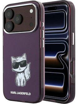 Karl Lagerfeld IML Choupette Body Sketch Print MagSafe Θήκη iPhone 18/17 Pro Max Burgundy (KLHMP18X6HCIKDR)