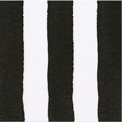 Xαρτοπετσέτες Luncheon Airlaid Black Cafe Stripe Paper Linen 16.5x16.5cm Caspari (15 Tεμάχια)