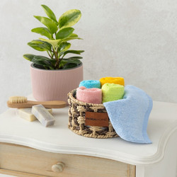 Λαβέτες Σε Καλαθάκι Bamboo Touch (Σετ 5τμχ) Multi Nima Σετ Πετσέτες 25x25cm Bamboo, Βαμβάκι