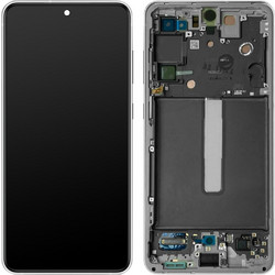 Γνήσια Οθόνη LCD με Μηχανισμό Αφής και Πλαίσιο για Samsung Galaxy S21 FE G990 GH82-26420A - Graphite