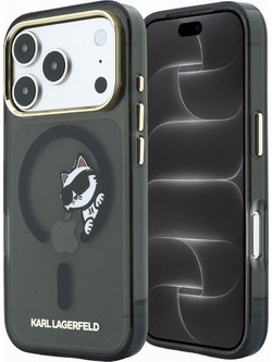 Karl Lagerfeld IML Peekaboo Print & Metal Frame MagSafe Θήκη iPhone 18 Pro Max/17 Pro Max Black (KLHMP18X6HCPSCK)