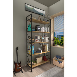 Stewe Home Βιβλιοθήκη 90x34x180cm STE-016175-P16175