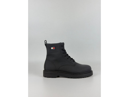 Tommy Hilfiger Archive '01 Rubber Lace Boot Ανδρικά Μποτάκια Μαύρα EM0EM01781-BDS