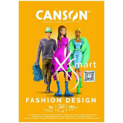 ΜΠΛΟΚ CANSON XSMART FASHION DESIGN A4 180gr 30φ