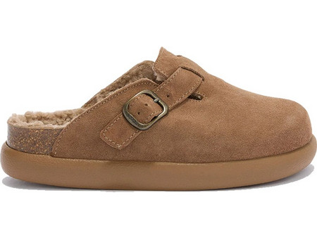 Fae Chunky Suede mule with faux fur lining Scholl Πούρο