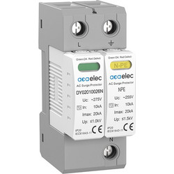 SPD SURGE PROTECTION T2 TYPE 1P+N 20kA / DY02010026N