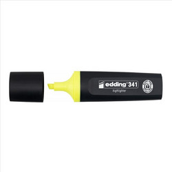 Edding 341 Μαρκαδόρος Υπογράμμισης 2-5mm Κίτρινο - 01.341/005